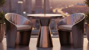 میز و صندلی فلزی تراس